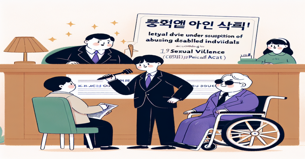 장애인강제추행 혐의를 받은 피의자를 위한 법적 조언 글입니다. 법적 절차와 판례를 분석하여 피의자가 유리한 결과를 얻기 위한 전략을 제시하며, 전문가의 법적 지원을 강조합니다.